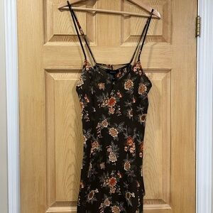 Forever 21 Floral Mini Dress - Black and Brown
